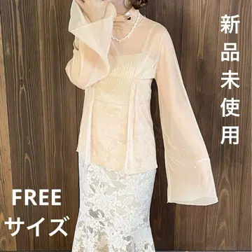 [ 새상품 ] apresjour clair 화훼 턱 시어 이너 아이보리