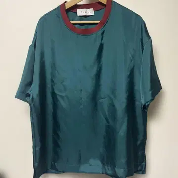 CULLNI Silky Twill Rib Neck Tee 사이즈 F