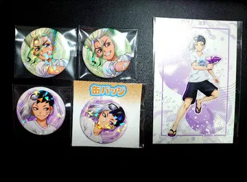 이시가미 센쿠 아사기리 겐 Dr.STONE 워터건 캔뱃지 혜택 포스카