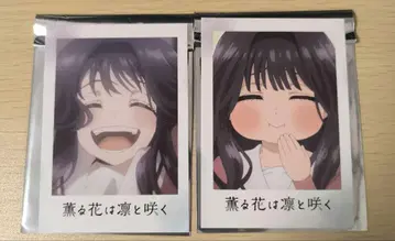 향기로운 꽃은 늠름하게 피다 와쿠리  폴라로이드풍 카드 파르코 2장 세트