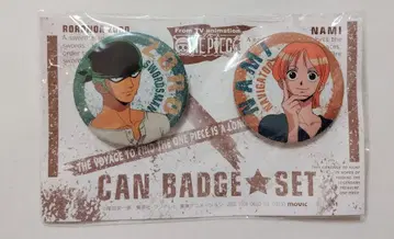 ONE PIECE 캔뱃지 세트 조로 나미 movic 무빅 당시물