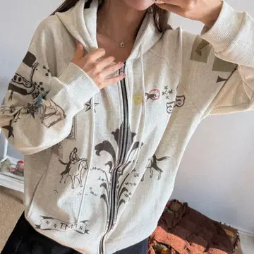TOOMUCHTAX PRINTED WAFFLE 후드티
