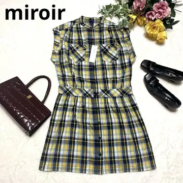 miroir 체크 원피스 38 스커트 셔츠
