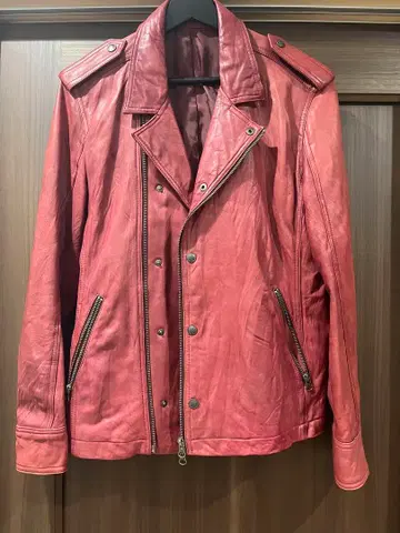 더블 라이더 자켓 양가죽 L