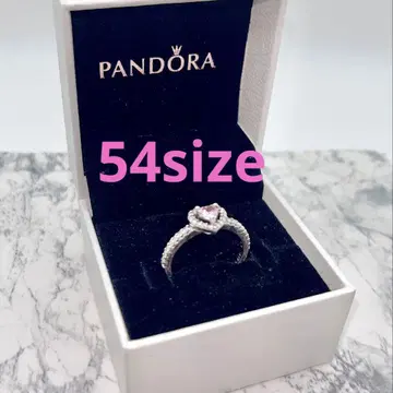 PANDORA 반지 69 핑크 하트