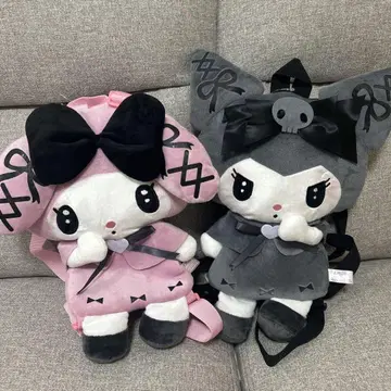 마이멜로디 쿠로미 봉제 인형 백팩