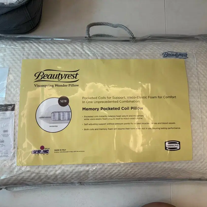 シモンズ 枕 ヴィスコスプリングピロー ミディアム 正規販売店 SIMMONS