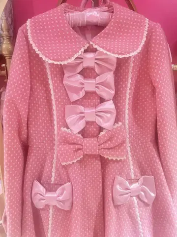 Angelic Pretty 코트 리본 프린세스 핑크 귀중