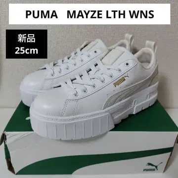 새상품 PUMA MAYZE LTH WNS 25cm 화이트 통굽