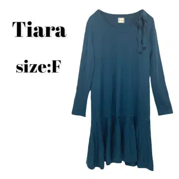 티아라 Tiara 원피스 리본 긴팔 멋진 귀여운 FREE