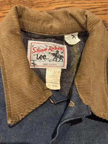 2데드스탁? 70s Lee 스톰 라이더/Lee101-J 빨간색 택