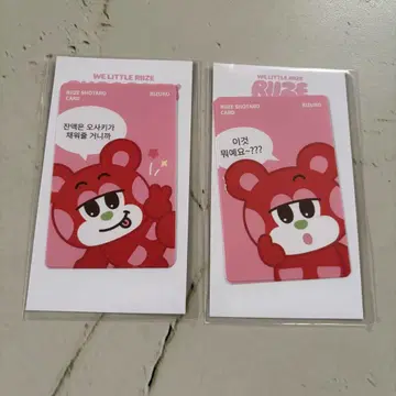 RIIZE 리즈코 카드 COVER 스티커 2개 세트