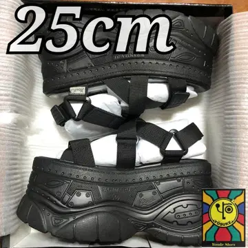특가 25cm YOSUKE 메가 통굽 샌들 나일론 벨트 블랙