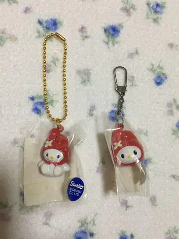 레트로 산리오 마이멜로디 방울 마스코트 키링 2개 세트