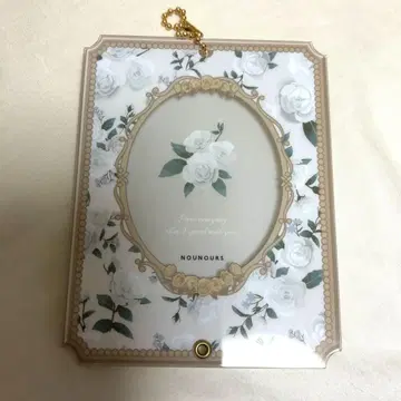 FUKUYA 후쿠야 포토 카드 아크릴 프레임 빈티지 로즈 화이트