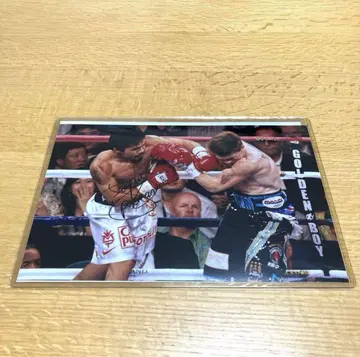 파퀴아오 사인 포함 복싱 사진 Manny pacquiao sign