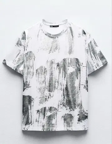 ZARA 실버 T셔츠