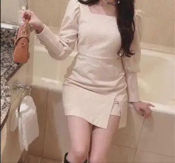 amerge. 페이즐리 자카드 원피스