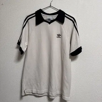 adidas 반팔 피케 셔츠 와플 화이트 아이보리 티셔츠