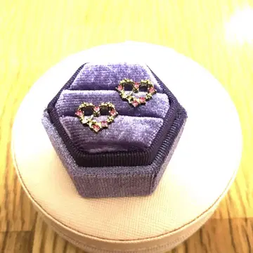 하트형 스톤 귀걸이