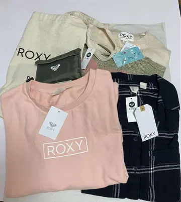 ROXY 록시 맨투맨 니트 셔츠 토트 에코백 5종 세트