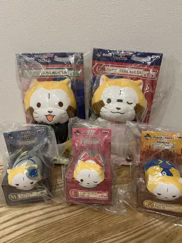 제일복권 TIGER&BUNNY 라스칼 콜라보 봉제 인형 일괄 미개봉