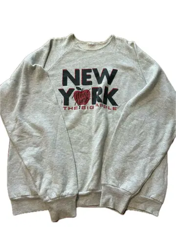 FRUIT 80s BIG APPLE NEWYORK 빈티지 맨투맨