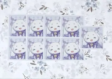 [ 오늘 한정 가격 ] 니지산지 스퀘어 카드 룬룬 9점