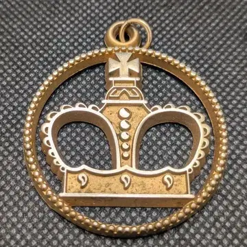 JOSTENS 로얄 크라운 실버 골드 도금 펜던트 참