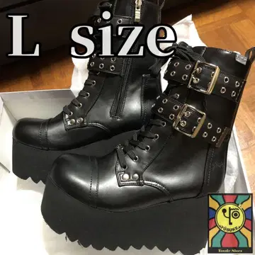 새상품 L 사이즈 yosuke  더블 벨트 통굽 부츠