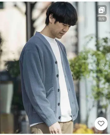 URBAN RESEARCH DOORS 하드 니트 가디건 L