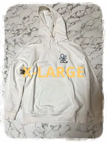 T18987 X-LARGE x 런던 폴리스 한정판 콜라보 맨투맨 후드티