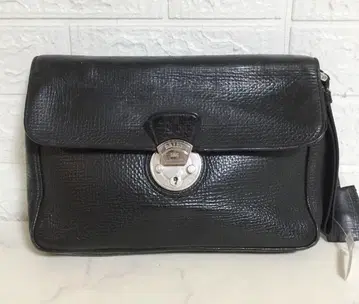 no38158 BALLY 발리 천연 가죽 가죽 세컨드 클러치백