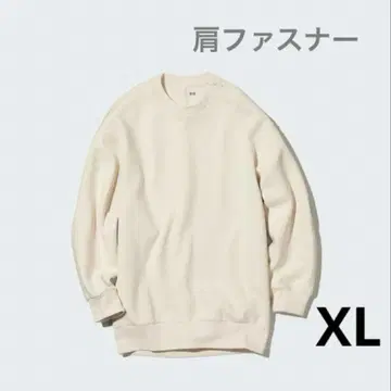 택 포함 새상품 드라이 맨투맨 릴랙스 크루넥 셔츠 XL 아이보리