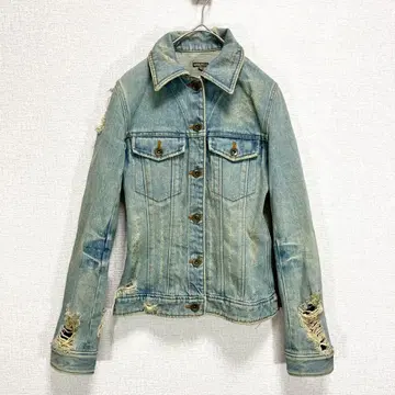 매스큘로 데미지 가공 데님 자켓/G 자켓 색빠짐 빈티지감