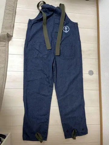 데님 오버롤 멜빵 바지