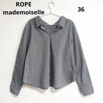 0220 ROPE mademoiselle 체크 스키퍼 셔츠 36