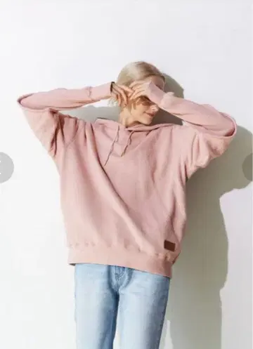 ALEXIA STAM 트레이닝복 후드티 핑크 맨투맨