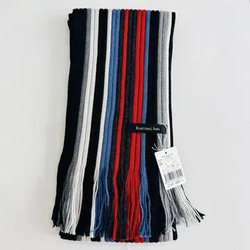 KNITTING INN 니팅 인 마츠이 니트 기켄 머플러 울 블랙