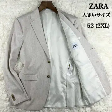 [ 빅 사이즈 ] ZARA 자라 테일러드 자켓 52 그레이 봄/여름