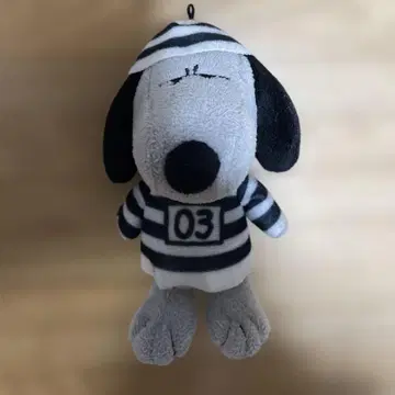 스누피 죄수복 봉제 인형 USJ 할로윈