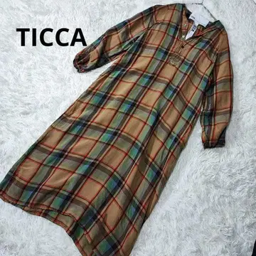 TICCA 노카라 타탄 체크 롱 원피스