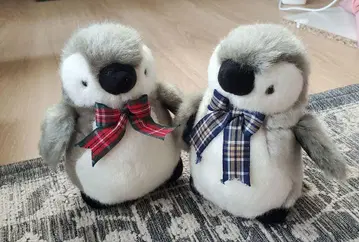 조이풀 메이트 죽순 레트로 펭귄 봉제 인형 2체 세트