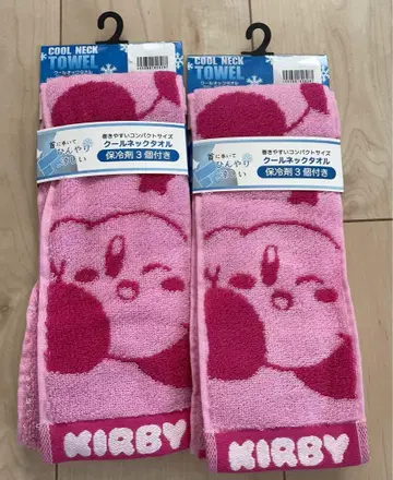 별의 커비 쿨 넥 타월 보냉제 포함 스포츠 페이스 타월 새상품 2개