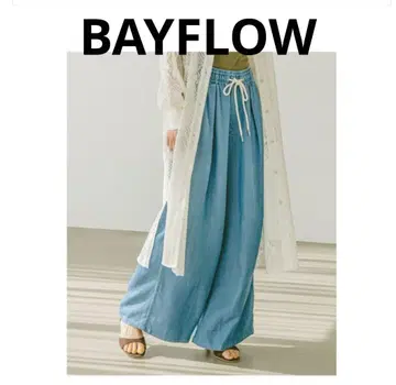 BAYFLOW [얇은 소재 & 유연한 소재감] 데님 와이드 팬츠