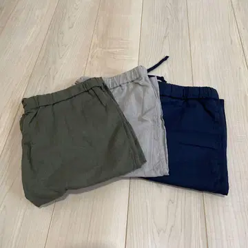 새상품 택 포함 남성용 숏팬츠 린넨 면 그레이 네이비 카키