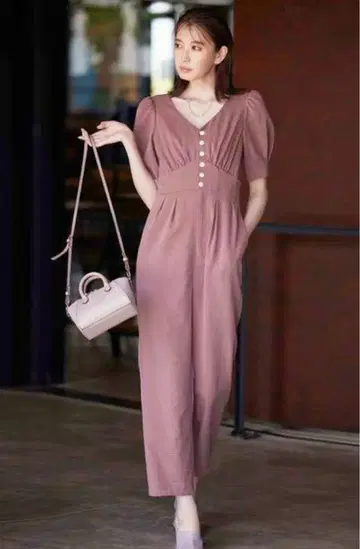 코코딜 미야타 사토코 착용 퍼프 슬리브 올인원 M 사이즈