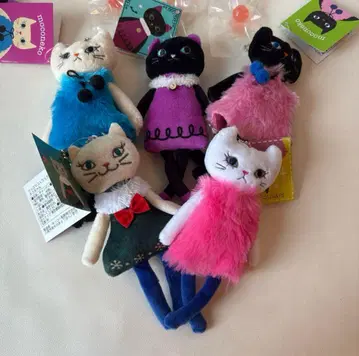 칼디 새상품 흐물흐물 고양이 5체 세트 할로윈