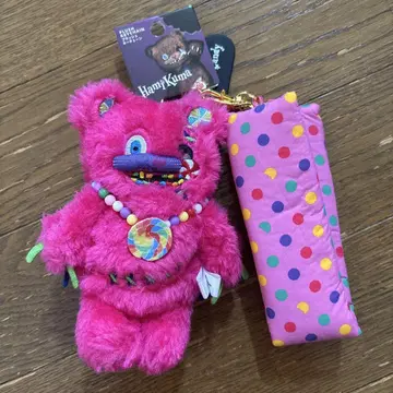 1 USJ 해피 쿠마 캔디 봉제 인형 키체인