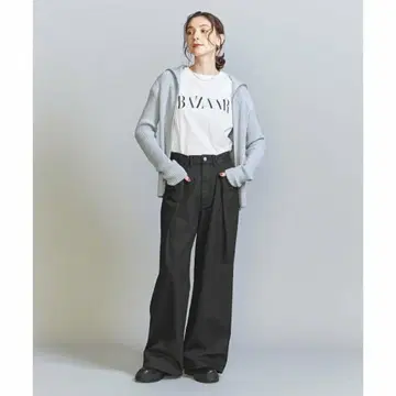 BEAUTY&YOUTH UNITED ARROWS 턱 와이드 데님 팬츠